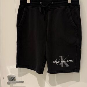 Calvin Klein Men’s Black Jogging Shorts – Size Medium - $10